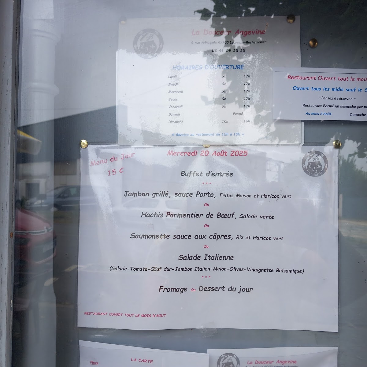 Menu La Douceur Angevine-1